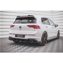 Maxton - Street Pro Central Diffuseur Arriere V.1 Volkswagen Golf GTI Mk8 Noir