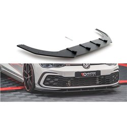 Maxton - Street Pro Lame Du Pare-Chocs Avant Volkswagen Golf GTI / GTE / GTD / R-Line Mk8 Noir