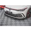 Maxton - Street Pro Lame Du Pare-Chocs Avant Volkswagen Golf GTI / GTE / GTD / R-Line Mk8 Noir