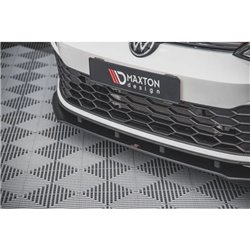 Maxton - Street Pro Lame Du Pare-Chocs Avant Volkswagen Golf GTI / GTE / GTD / R-Line Mk8 Noir