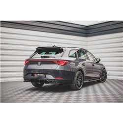 Maxton - Street Pro Central Diffuseur Arriere Seat Leon FR ST Mk4 Noir-Rouge