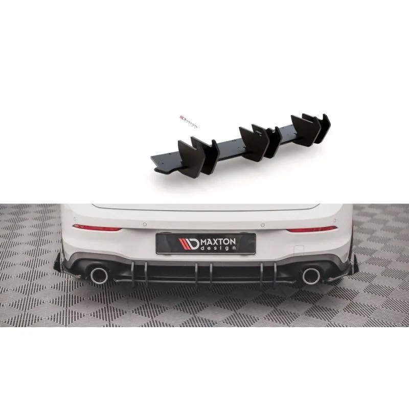 Maxton - Street Pro Central Diffuseur Arriere V.2 Volkswagen Golf GTI Mk8 Rouge