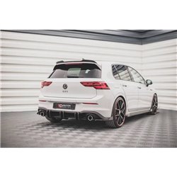 Maxton - Street Pro Central Diffuseur Arriere V.2 Volkswagen Golf GTI Mk8 Rouge