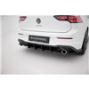Maxton - Street Pro Central Diffuseur Arriere V.1 Volkswagen Golf GTI Mk8 Noir-Rouge