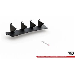 Maxton - Street Pro Central Diffuseur Arriere V.1 Volkswagen Golf GTI Mk8 Noir-Rouge