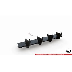 Maxton - Street Pro Central Diffuseur Arriere V.1 Volkswagen Golf GTI Mk8 Noir-Rouge