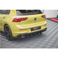Maxton - Street Pro Central Diffuseur Arriere V.2 Volkswagen Golf GTI Clubsport Mk8 Rouge