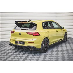 Maxton - Street Pro Central Diffuseur Arriere V.2 Volkswagen Golf GTI Clubsport Mk8 Noir