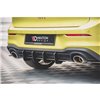 Maxton - Street Pro Central Diffuseur Arriere V.1 Volkswagen Golf GTI Clubsport Mk8 Noir-Rouge