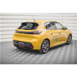 Maxton - Street Pro Central Diffuseur Arriere Peugeot 208 Mk2 Rouge