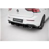 Maxton - Street Pro Central Diffuseur Arriere V.2 Volkswagen Golf GTI Mk8 Noir-Rouge