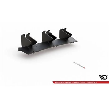 Maxton - Street Pro Central Diffuseur Arriere V.2 Volkswagen Golf GTI Mk8 Noir-Rouge