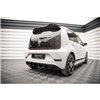 Maxton - Street Pro Central Diffuseur Arriere Volkswagen Up GTI Noir-Rouge