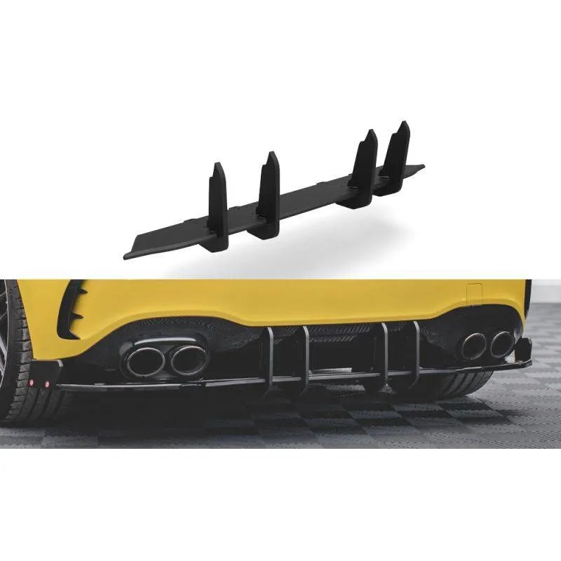 Maxton - Street Pro Central Diffuseur Arriere Mercedes-AMG A45 S Aero Pack W177 Rouge