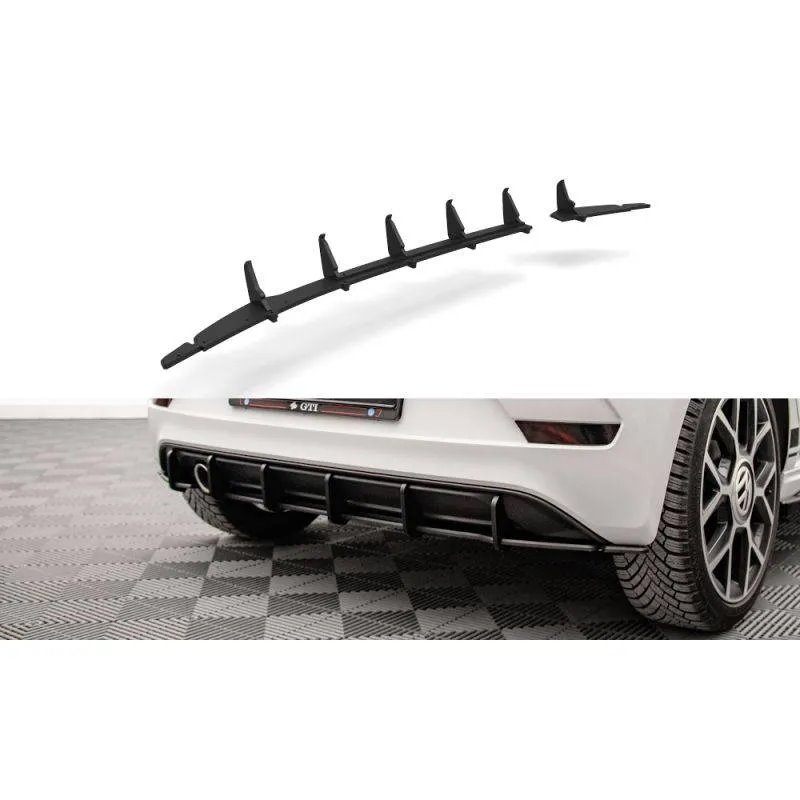 Maxton - Street Pro Central Diffuseur Arriere Volkswagen Up GTI Noir
