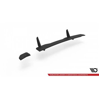 Maxton - Street Pro Central Diffuseur Arriere Peugeot 208 Mk2 Noir-Rouge