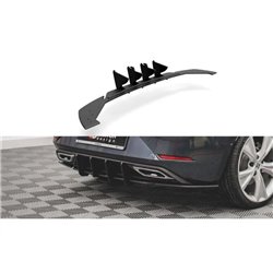 Maxton - Street Pro Central Diffuseur Arriere Seat Leon FR Hatchback Mk4 Noir
