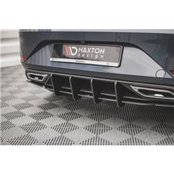 Maxton - Street Pro Central Diffuseur Arriere Seat Leon FR Hatchback Mk4 Noir