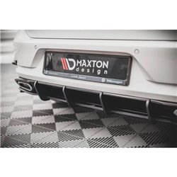 Maxton - Street Pro Central Diffuseur Arriere Volkswagen Golf R-Line Mk 7 Facelift Rouge