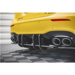 Maxton - Street Pro Central Diffuseur Arriere Mercedes-AMG A45 S Aero Pack W177 Noir-Rouge