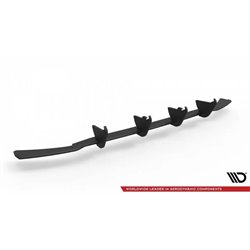 Maxton - Street Pro Central Diffuseur Arriere Volkswagen Golf R-Line Mk 7 Facelift Noir-Rouge