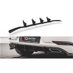 Maxton - Street Pro Central Diffuseur Arriere Volkswagen Golf R-Line Mk 7 Facelift Noir