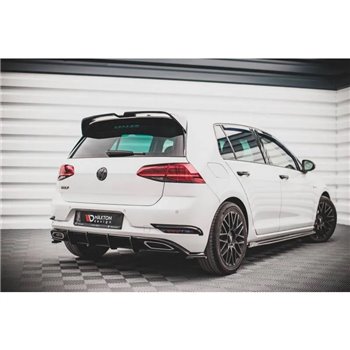 Maxton - Street Pro Central Diffuseur Arriere Volkswagen Golf R-Line Mk 7 Facelift Noir