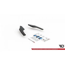 Maxton - Street Pro Lame Du Pare Chocs Arriere Volkswagen Golf GTI Clubsport Mk8 Facelift Noir-Rouge