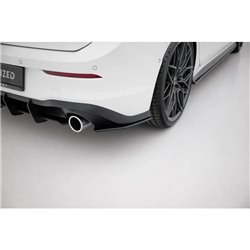 Maxton - Street Pro Lame Du Pare Chocs Arriere V.1 Volkswagen Golf GTI / GTE / R-Line Mk8 Noir