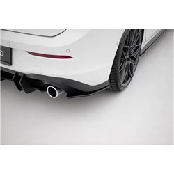 Maxton - Street Pro Lame Du Pare Chocs Arriere V.1 Volkswagen Golf GTI / GTE / R-Line Mk8 Noir