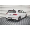 Maxton - Street Pro Lame Du Pare Chocs Arriere Volkswagen Golf GTI / GTE / R-Line Mk8 Noir-Rouge + Rabats Brillant