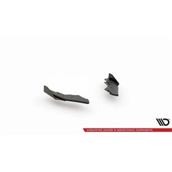 Maxton - Street Pro Lame Du Pare Chocs Arriere Volkswagen Golf GTI / GTE / R-Line Mk8 Noir-Rouge + Rabats Brillant