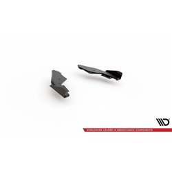 Maxton - Street Pro Lame Du Pare Chocs Arriere Volkswagen Golf GTI / GTE / R-Line Mk8 Noir-Rouge + Rabats Brillant