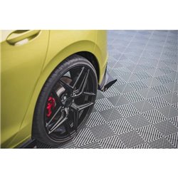 Maxton - Street Pro Lame Du Pare Chocs Arriere Volkswagen Golf GTI Clubsport Mk8 Facelift Noir + Rabats Brillant 
