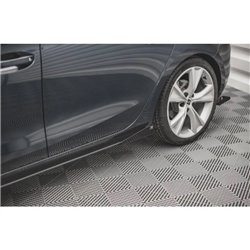 Maxton - Street Pro Rajouts Des Bas De Caisse Seat Leon FR Mk4 Noir-Rouge + Rabats Brillant