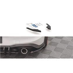 Maxton - Street Pro Lame Du Pare Chocs Arriere V.1 Volkswagen Golf GTI / GTE / R-Line Mk8 Noir-Rouge