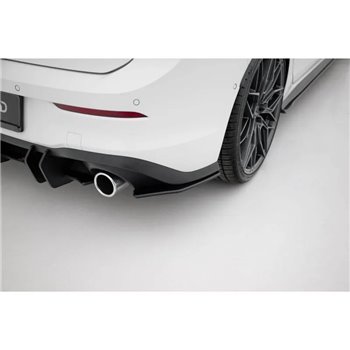 Maxton - Street Pro Lame Du Pare Chocs Arriere V.1 Volkswagen Golf GTI / GTE / R-Line Mk8 Noir-Rouge