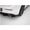 Maxton - Street Pro Lame Du Pare Chocs Arriere V.1 Volkswagen Golf GTI / GTE / R-Line Mk8 Noir-Rouge