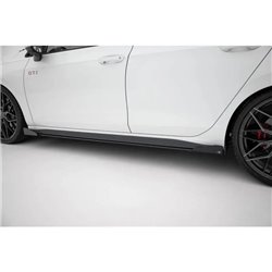Maxton - Street Pro Rajouts Des Bas De Caisse Volkswagen Golf GTI Clubsport Mk8 Facelift Noir + Rabats Brillant 