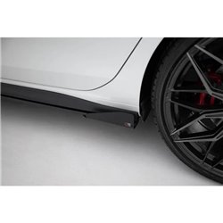 Maxton - Street Pro Rajouts Des Bas De Caisse Volkswagen Golf GTI Clubsport Mk8 Facelift Noir + Rabats Brillant 