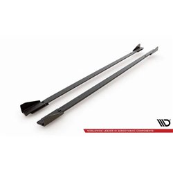 Maxton - Street Pro Rajouts Des Bas De Caisse Volkswagen Golf GTI Clubsport Mk8 Facelift Noir + Rabats Brillant 