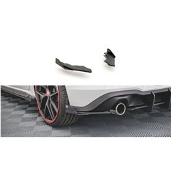 Maxton - Street Pro Lame Du Pare Chocs Arriere Volkswagen Golf GTI / GTE / R-Line Mk8 Noir + Rabats Brillant