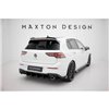 Maxton - Street Pro Lame Du Pare Chocs Arriere Volkswagen Golf GTI / GTE / R-Line Mk8 Noir + Rabats Brillant