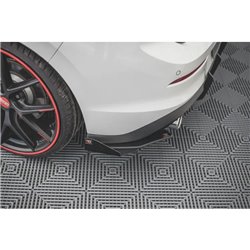 Maxton - Street Pro Lame Du Pare Chocs Arriere Volkswagen Golf GTI / GTE / R-Line Mk8 Noir + Rabats Brillant