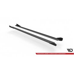 Maxton - Street Pro Rajouts Des Bas De Caisse Seat Leon FR Mk4 Noir + Rabats Brillant 