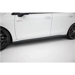 Maxton - Street Pro Rajouts Des Bas De Caisse Volkswagen Golf GTI Clubsport Mk8 Facelift Noir-Rouge