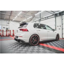 Maxton - Street Pro Rajouts Des Bas De Caisse Volkswagen Golf GTI Clubsport Mk8 Facelift Noir-Rouge