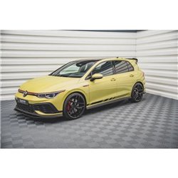 Maxton - Street Pro Rajouts Des Bas De Caisse Volkswagen Golf GTI Clubsport Mk8 Facelift Noir-Rouge