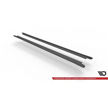 Maxton - Street Pro Rajouts Des Bas De Caisse Seat Leon FR Mk4 Noir-Rouge
