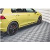 Maxton - Street Pro Rajouts Des Bas De Caisse Volkswagen Golf GTI Clubsport Mk8 Facelift Noir-Rouge + Rabats Brillant